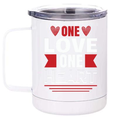 One Love One Heart 12 oz Stainless Steel Tumbler Cup