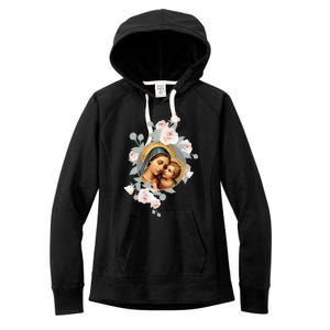 Our Lady Of Good Remedy Blessed Mother Mary Art Catholic Cute Gift Women's Fleece Hoodie