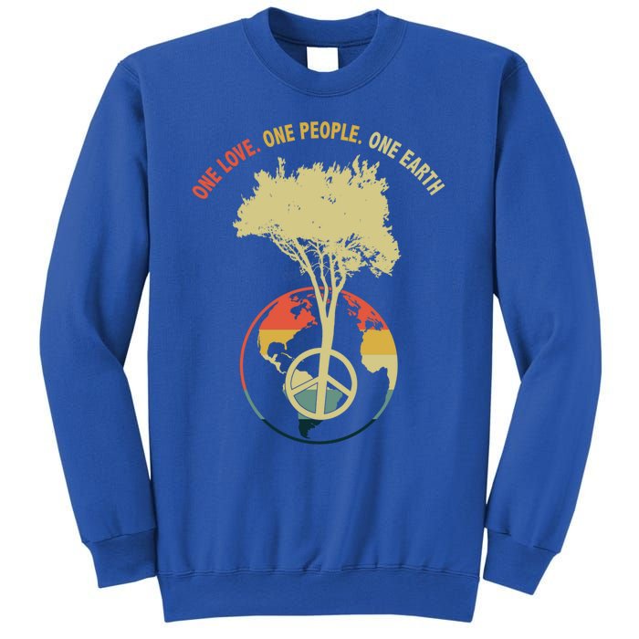 One Love One People One Earth Save Earth Happy Earth Day Gift Sweatshirt