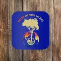 One Love One People One Earth Save Earth Happy Earth Day Gift Coaster