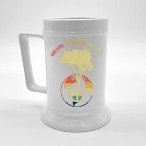 One Love One People One Earth Save Earth Happy Earth Day Gift Beer Stein