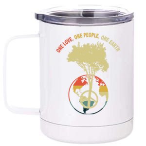 One Love One People One Earth Save Earth Happy Earth Day Gift 12 oz Stainless Steel Tumbler Cup