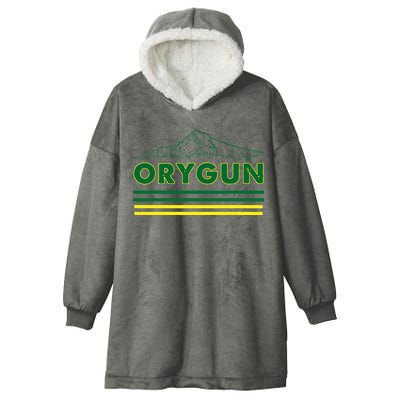 Oregon Lovers Orygun Outdoors Beautiful Mt. Hood Hooded Wearable Blanket