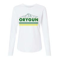 Oregon Lovers Orygun Outdoors Beautiful Mt. Hood Womens Cotton Relaxed Long Sleeve T-Shirt