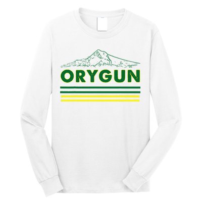 Oregon Lovers Orygun Outdoors Beautiful Mt. Hood Long Sleeve Shirt