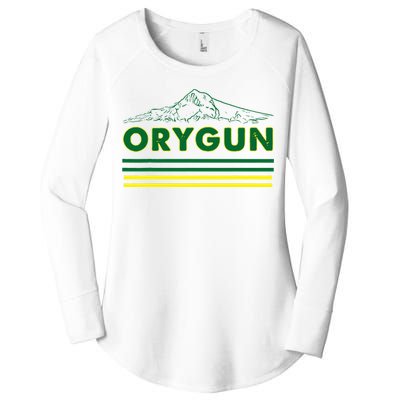 Oregon Lovers Orygun Outdoors Beautiful Mt. Hood Women's Perfect Tri Tunic Long Sleeve Shirt