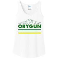 Oregon Lovers Orygun Outdoors Beautiful Mt. Hood Ladies Essential Tank