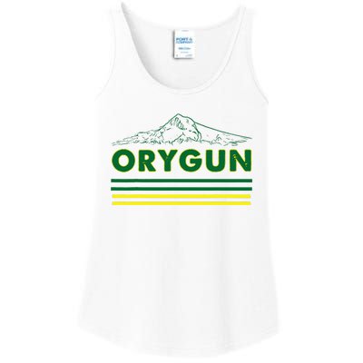 Oregon Lovers Orygun Outdoors Beautiful Mt. Hood Ladies Essential Tank