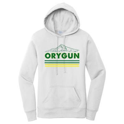 Oregon Lovers Orygun Outdoors Beautiful Mt. Hood Women's Pullover Hoodie