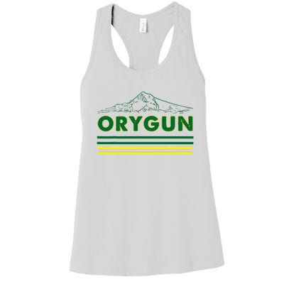 Oregon Lovers Orygun Outdoors Beautiful Mt. Hood Women's Racerback Tank