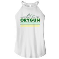 Oregon Lovers Orygun Outdoors Beautiful Mt. Hood Women's Perfect Tri Rocker Tank