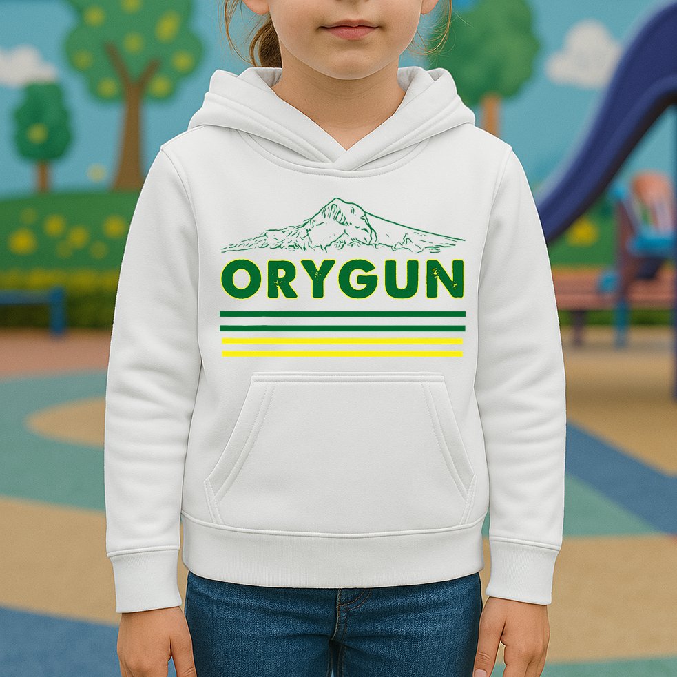 Oregon Lovers Orygun Outdoors Beautiful Mt. Hood Kids Hoodie