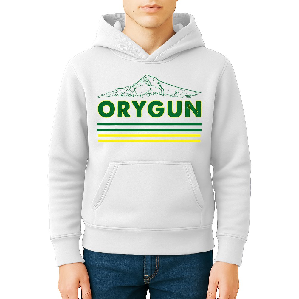 Oregon Lovers Orygun Outdoors Beautiful Mt. Hood Kids Hoodie
