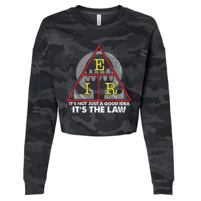 Ohms Law Ohms Law Triangle Electrical Engineer T Cropped Pullover Crew