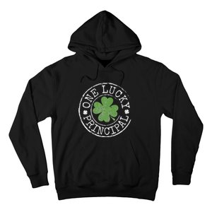 One Lucky Principal Irish Shamrocks Teacher St Patrick's Day Hoodie