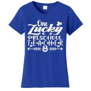 One Lucky Preschool Teacher St Patrick's Day Meaningful Gift Women's T-Shirt