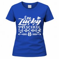 One Lucky Preschool Teacher St Patrick's Day Meaningful Gift Women's T-Shirt