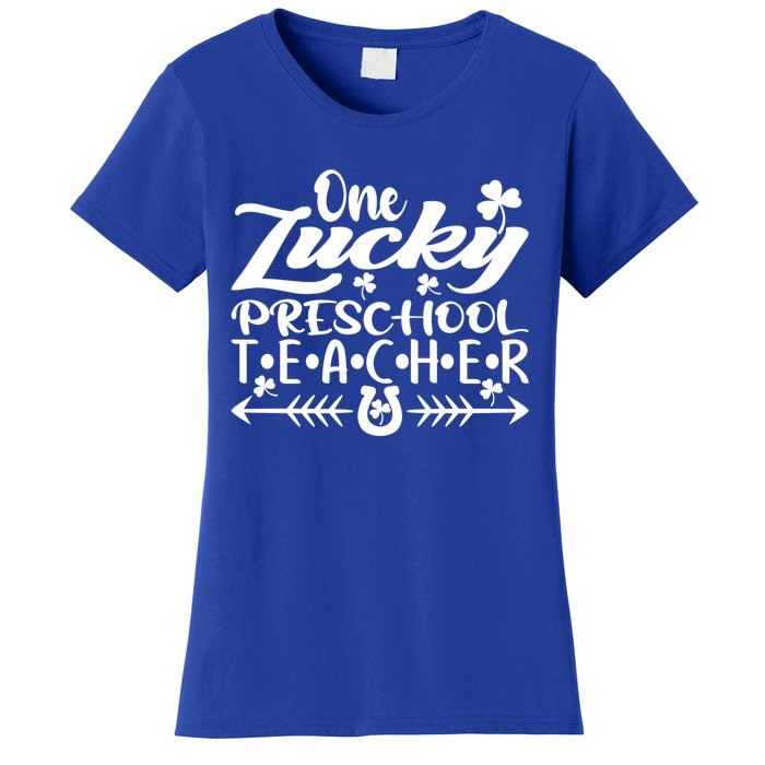 One Lucky Preschool Teacher St Patrick's Day Meaningful Gift Women's T-Shirt