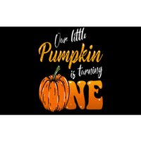 Our Little Pumpkin is Turning One 1st Birthday Halloween Bumper Sticker