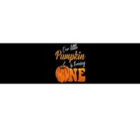 Our Little Pumpkin is Turning One 1st Birthday Halloween Bumper Sticker