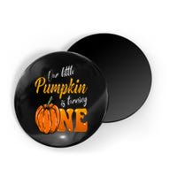 Our Little Pumpkin is Turning One 1st Birthday Halloween Magnet