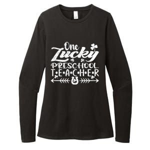 One Lucky Preschool Teacher St Patrick's Day Meaningful Gift Womens CVC Long Sleeve Shirt