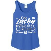 One Lucky Preschool Teacher St Patrick's Day Meaningful Gift Ladies Essential Tank