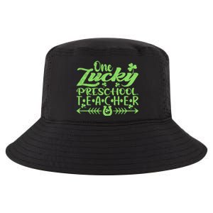 One Lucky Preschool Teacher St Patrick's Day Gift Cool Comfort Performance Bucket Hat