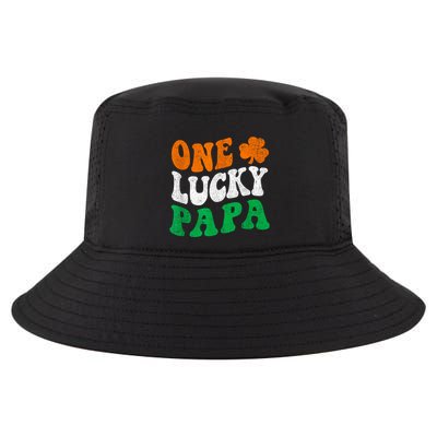 One Lucky Papa Retro Irish Flag Matching St Patricks Day Cool Comfort Performance Bucket Hat