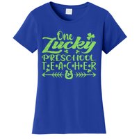 One Lucky Preschool Teacher St Patrick's Day Gift Women's T-Shirt