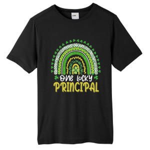 One Lucky Principal School Teacher St Patricks Day Rainbow Tall Fusion ChromaSoft Performance T-Shirt