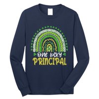 One Lucky Principal School Teacher St Patricks Day Rainbow Long Sleeve Shirt