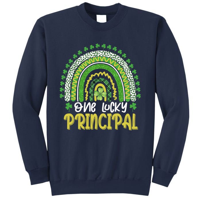 One Lucky Principal School Teacher St Patricks Day Rainbow Sweatshirt