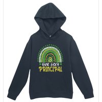 One Lucky Principal School Teacher St Patricks Day Rainbow Urban Pullover Hoodie