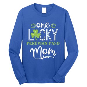 One Lucky Peruvian Paso Horse Mom Irish Horseback Riding Gift Long Sleeve Shirt