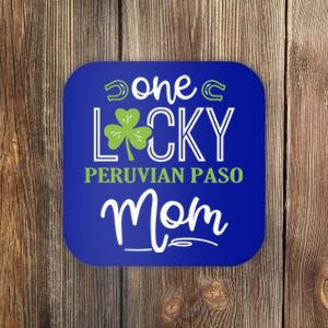 One Lucky Peruvian Paso Horse Mom Irish Horseback Riding Gift Coaster