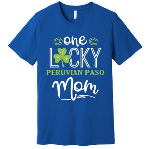 One Lucky Peruvian Paso Horse Mom Irish Horseback Riding Gift Premium T-Shirt