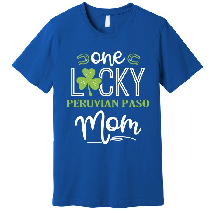 One Lucky Peruvian Paso Horse Mom Irish Horseback Riding Gift Premium T-Shirt