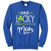 One Lucky Peruvian Paso Horse Mom Irish Horseback Riding Gift Tall Sweatshirt