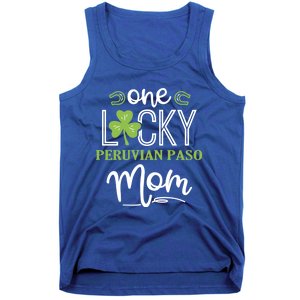 One Lucky Peruvian Paso Horse Mom Irish Horseback Riding Gift Tank Top