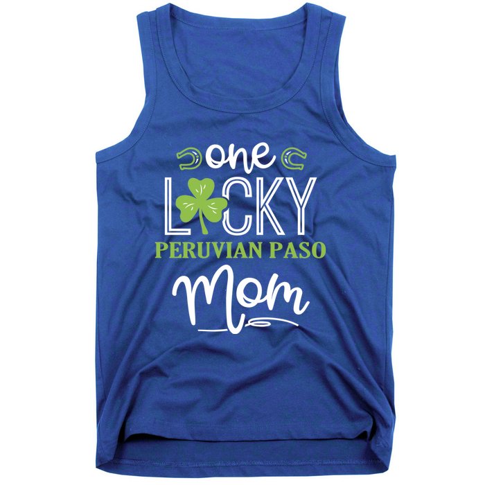 One Lucky Peruvian Paso Horse Mom Irish Horseback Riding Gift Tank Top