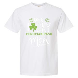 One Lucky Peruvian Paso Horse Mom Irish Horseback Riding Gift Garment-Dyed Heavyweight T-Shirt