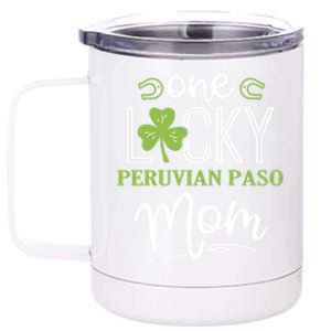 One Lucky Peruvian Paso Horse Mom Irish Horseback Riding Gift 12 oz Stainless Steel Tumbler Cup