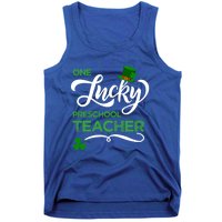 One Lucky Preschool Teacher St Patrick's Day Irish Teacher Meaningful Gift Tank Top