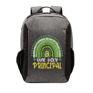 One Lucky Principal School Teacher St Patricks Day Rainbow Vector Backpack