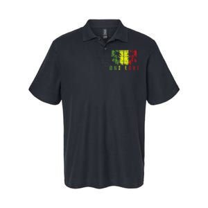 One Love Palm Tree Reggae Music Rasta Softstyle Adult Sport Polo