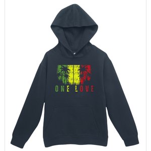 One Love Palm Tree Reggae Music Rasta Urban Pullover Hoodie