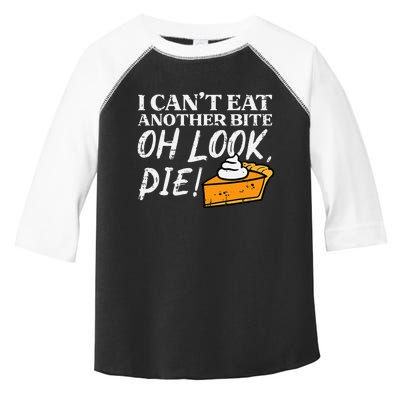 Oh Look Pumpkin Pie Happy Thanksgiving Toddler Fine Jersey T-Shirt