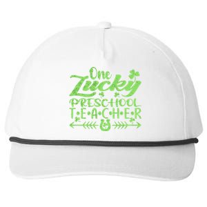 One Lucky Preschool Teacher St Patrick's Day Cute Gift Snapback Five-Panel Rope Hat