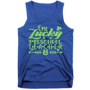 One Lucky Preschool Teacher St Patrick's Day Cute Gift Tank Top